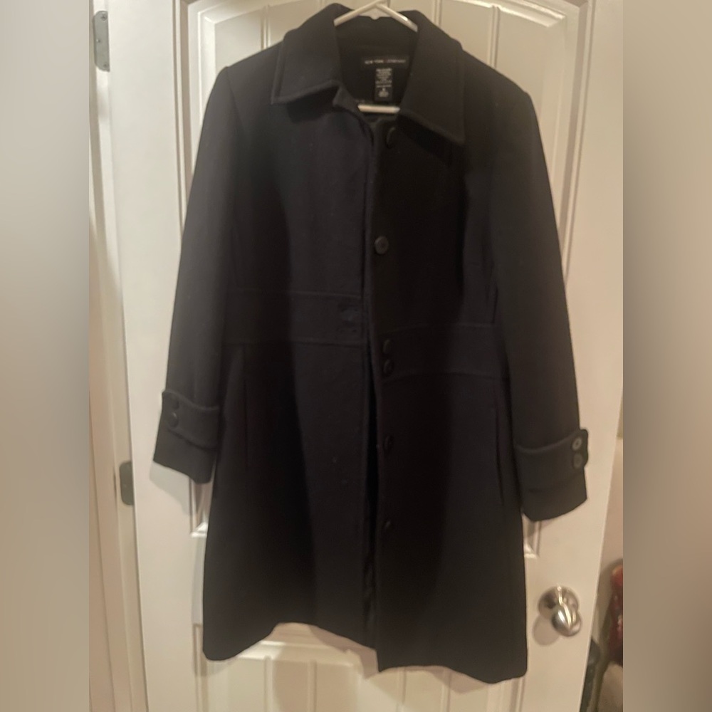 Women’s black wool coat